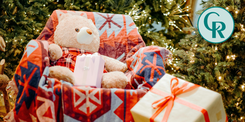 A box of toys donated to needy children through the Salvation Army Magical Toy Drive