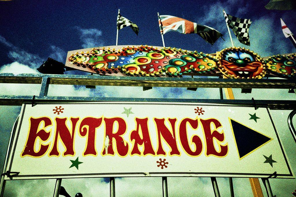 The entrance to a carnival ride. A lawyer can explain what to do if you’re injured at the Central Carolina Fair.