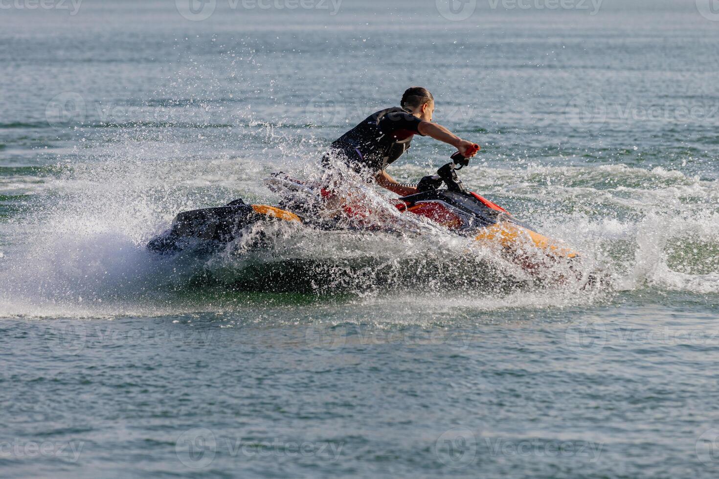 A man on a jet ski. A lawyer can explain how liability is determined after a jet ski accident.